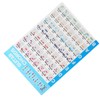 Guitar Chord Poster 56 Colour Coded Coated Paper Educational Reference