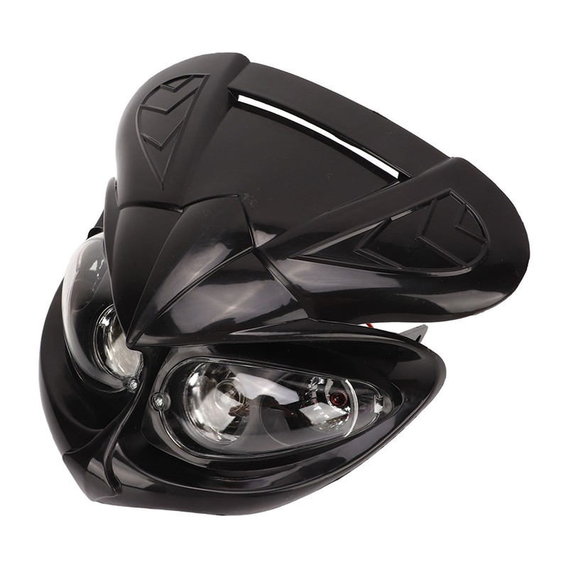 Motorcycle Fairing Head Lamp 12V Dual Headlight High Low Beam