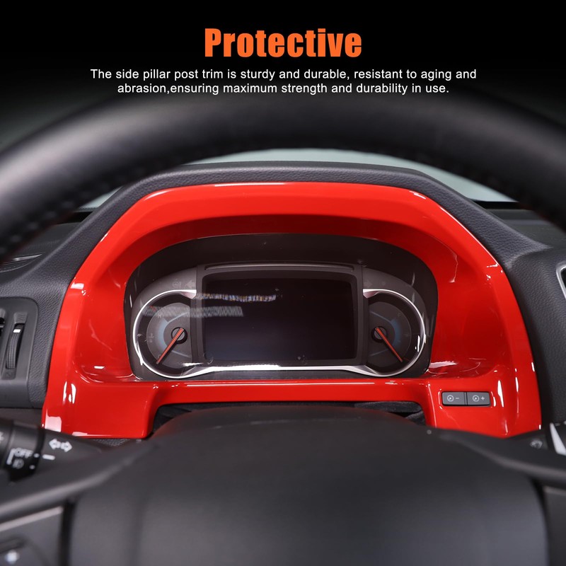 Heutamo Dashboard Panel Frame Trim Cover Compatible with Honda Pilot