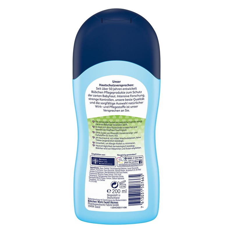Bubchen Baby Shampoo,200ml