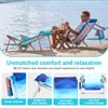 #WEJOY Folding Beach Chair for Adults, 4-Position Aluminum Lightweight Beach