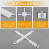 Maasechs 12 Pcs 24" Plastic Window Grille Inserts White Window
