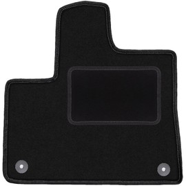 Wielganizator Driver's Velour Doormat Suitable for Toyota ProAce City (2018-) Estate Driver's Side Driver's Mat Velour Floor Mat Black 1-Piece – Perfect Fit