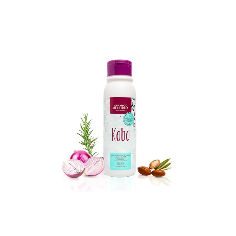 Kaba Shampoo Anti Caida de Cabello de Cebolla Roja, Estimula