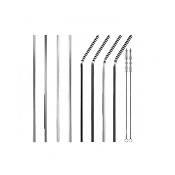 Gipel Set de 8 Popotes de Acero Inoxidable | Reutilizables