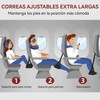Hamaca de Pie de Avión (Paquete de 2),Reposapiés Portátil de