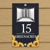 Custom Signs Solar Illuminated Modern Anthracite House Number Sign 24cm