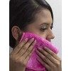Microfibre Makeup Remover Cloth Face Cleansing Towel 6 Pack (Pink)