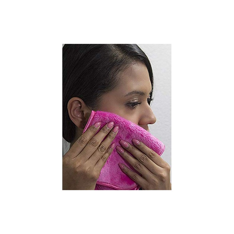 Microfibre Makeup Remover Cloth Face Cleansing Towel 6 Pack (Pink)