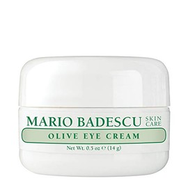 Mario Badescu Crema para ojos de oliva para pieles secas y sensibles | Crema rica debajo de los ojos con extracto de hoja de olivo y manteca de cacao | Nutre la piel seca debajo de los ojos | 14 gr (paquete de 1)
