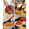 Pack of 2 Cooking Spoons for Non Stick Cookware, Multifunction