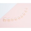 Acrylic Square Nails 24-Nail Set - French Pink