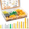 ISPINNER 280pcs Plastic Drywall Anchors and Screws Assortment Kit, 8