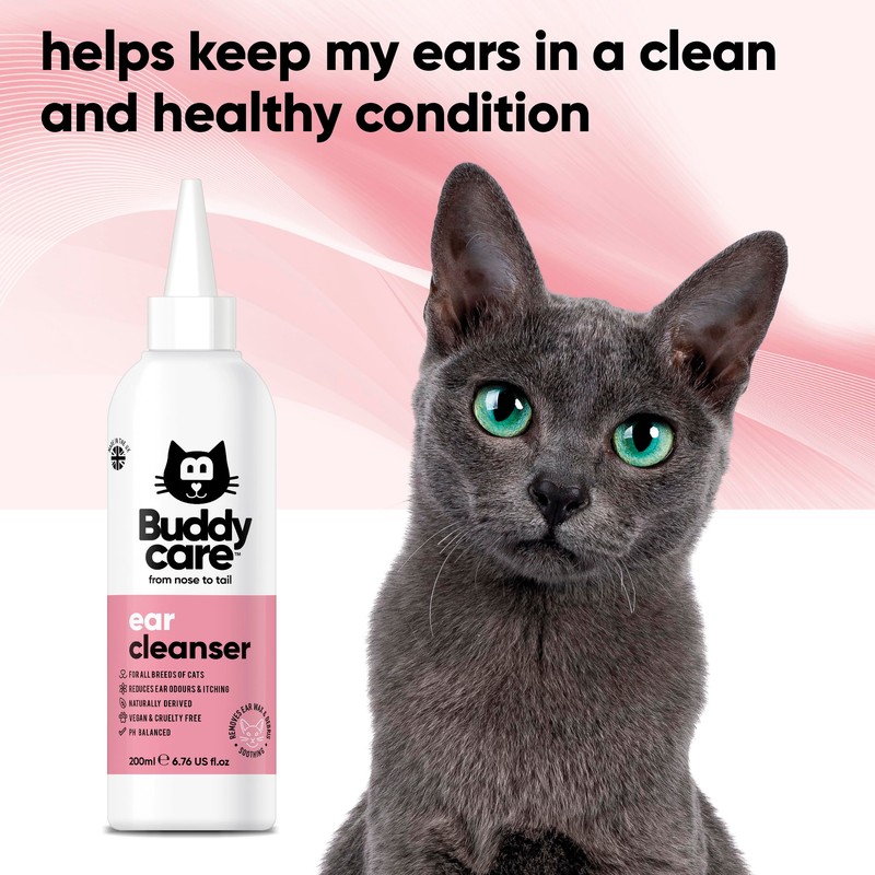 Cat Ear Cleanser by Buddycare | Soothing Ear Cleaning Solution