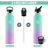 Stainless Steel Drinking Bottle, 1 Litre, Thermos Flask with Straw,