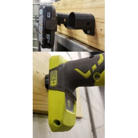 Unbranded Ryobi 18V One One+ Wall Table Shelf Battery & Tool Holder Mount COMBO