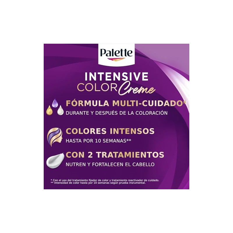 Palette Tinte para cabello Color Creme Rubio Claro 8-0, 50