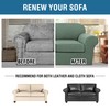 H.VERSAILTEX 3 Piece Stretch Sofa Covers for 2 Cushion Loveseat
