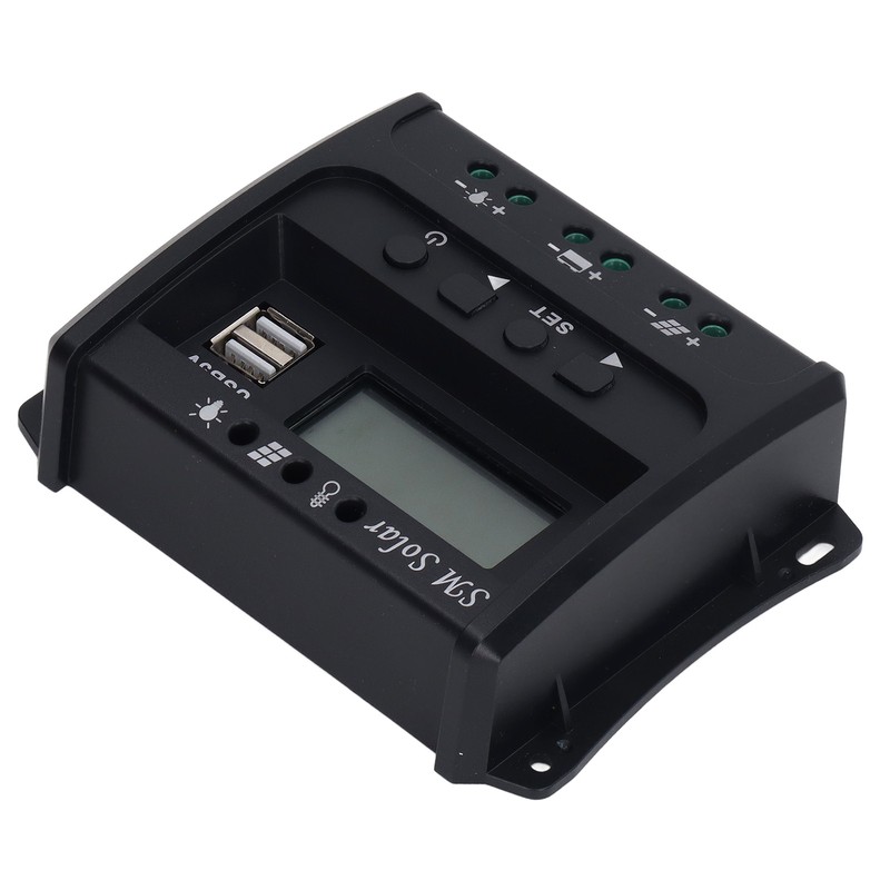 Solar Panel Controller 3 Stage PWM Charging Intelligent Microcontroller ABS