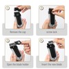 Bates- Razor Blade Scraper, Grey, Locking Razor Scraper Set with