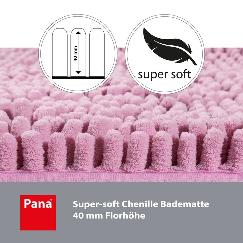 PANA® Premium Chenille Bath Mat (45 x 45 cm) •