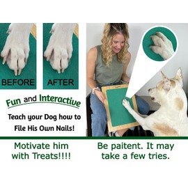 Zenly Paws Dog Scratch Pad for Nails, Dog Nail File Board Trimmer, Scratch Board For Dogs, Nail File for Dogs, Scratching Pads, Scratchboard Mat, Pet Scratcher, Puppy Filer, Sander, Files, Doggy Emery