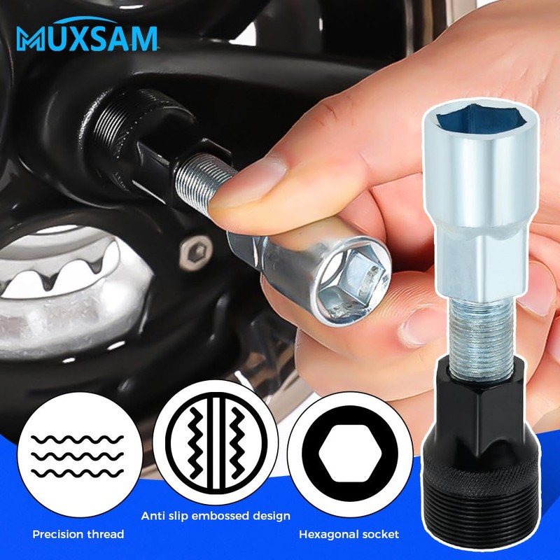 Sliver Bicycle Crank Extractor Puller,Bottom Bracket Remover Crank Arm Remover