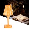 LED Crystal Table Lamp Transparent Prism Dimmable Desk Lamp USB