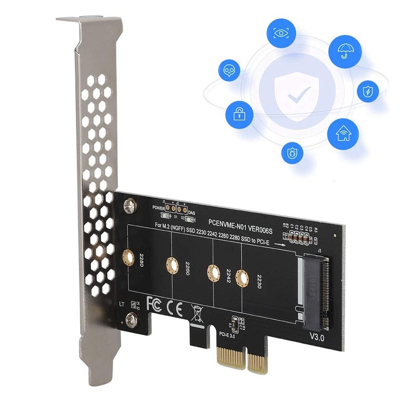 Tosuny Tarjeta de Expansión PCI-E a M.2 Convertidor Conector Adaptador