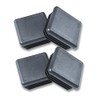 Pack of 4 Steel Fence Post Pipe Tube Cover Insert