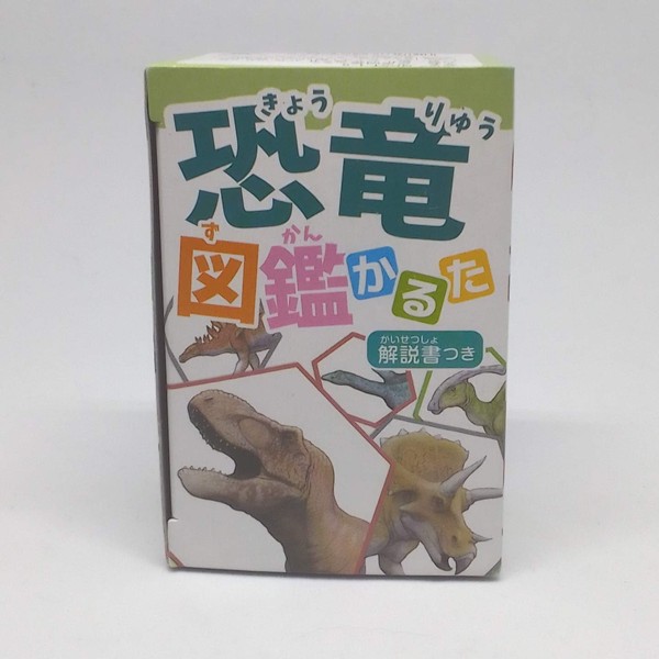 Karuta Dinosaur Picture Book, 47 each of each card and reading tags, 6 white bills, and instructions included.