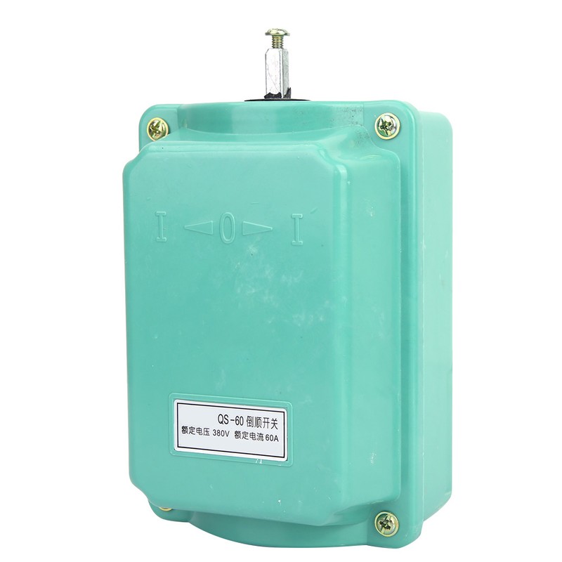 QS-60 380V 60A Forward Reversing Drum Switch Reverse Motor Changeover