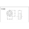 TRUSCO S45C Hex Nut M16 5 Pack Y221-0016 Hex Nut