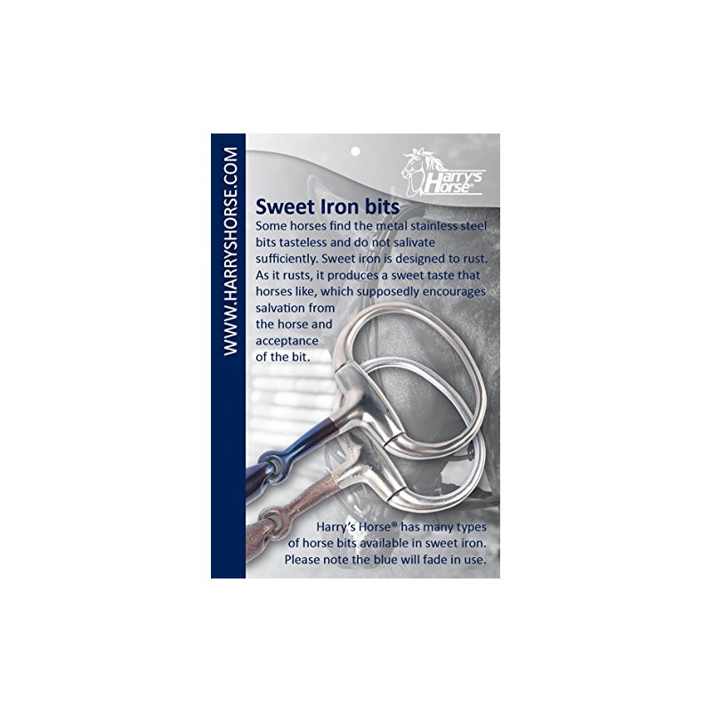 Harrys Horse Anatomic ring snaffle, 14mm French mouth, Sweet Iron