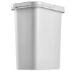 KADAX Waste Bin with Hinged Lid, Rectangular Plastic Waste Bin