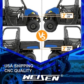 WEISEN 2'' Front Rear Full Lift Kits Coil Spacer For Polaris Ranger Midsize 500/570/800
