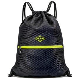 Crilano Smell Proof Drawstring Backpack,odor proof gym bag Pull String Sport Bag for golf Basketball Soccer (T1)