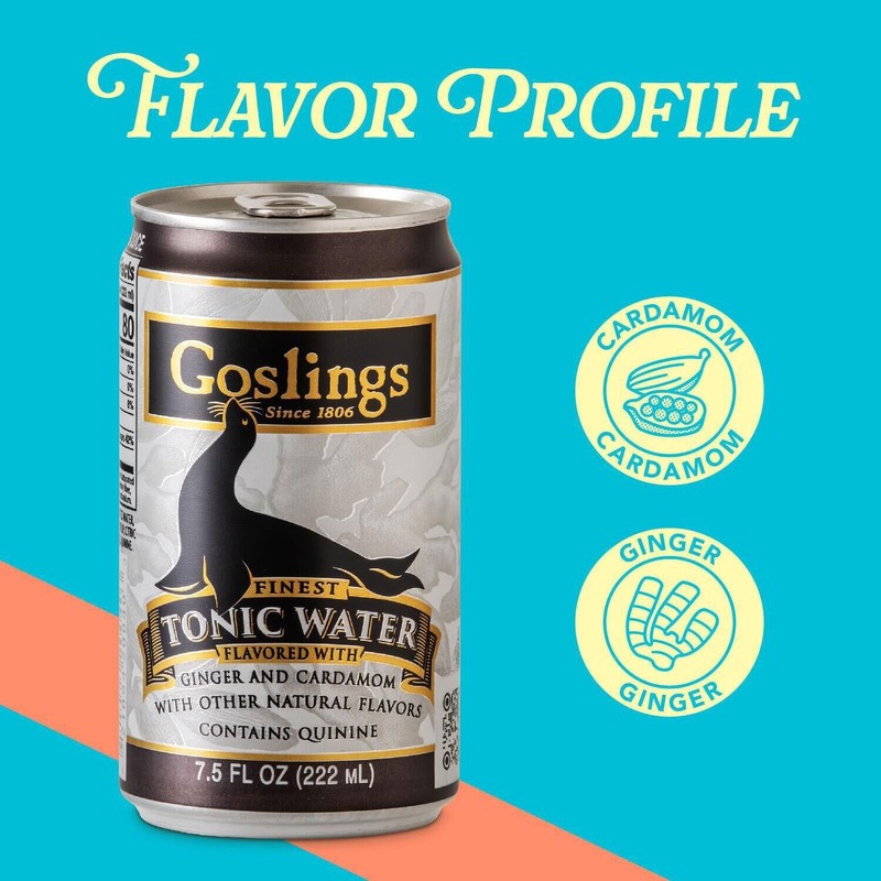 Goslings Finest Tonic Water, 7.5 fl. oz. can, 24 pk.