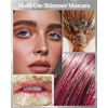 Silver Glitter Mascara, Colorful Waterproof Mascara, Multi-Use Sparkle Diamond Shimmer