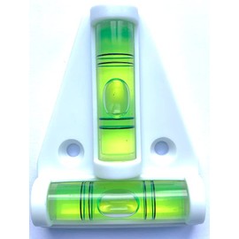 New Day Solutions Caravan Trailer Motor Home T Type Spirit Level -White, Green (0002)