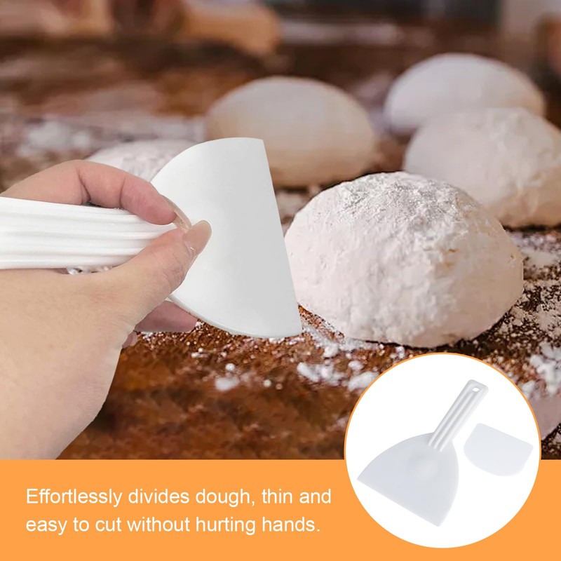 2 x dough spatula, dough scraper, dough card, pizza spatula,