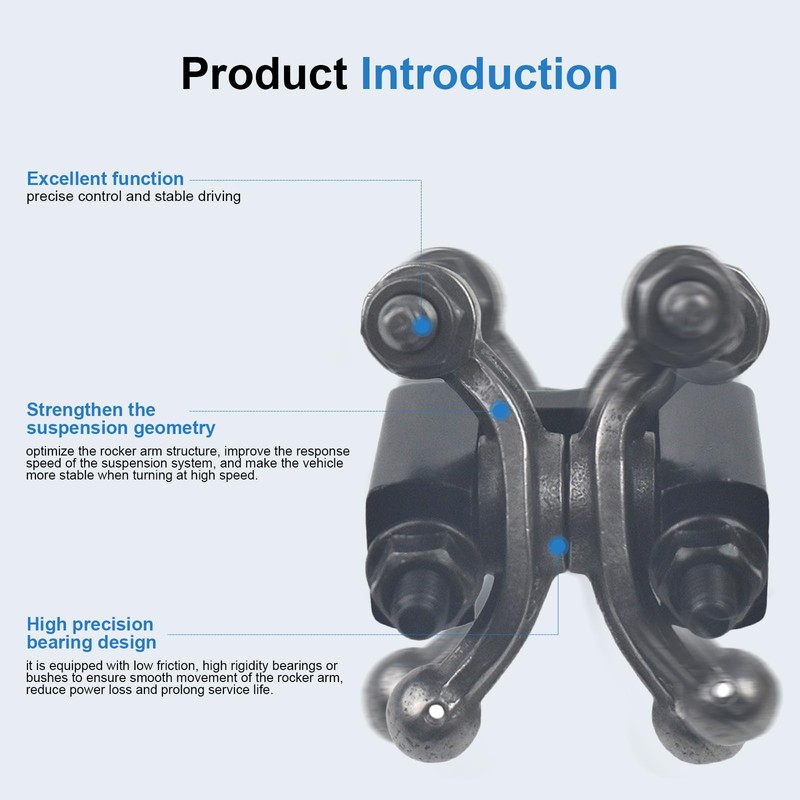 Racing Shaft Rocker Arm Set w Black For Predator 212cc