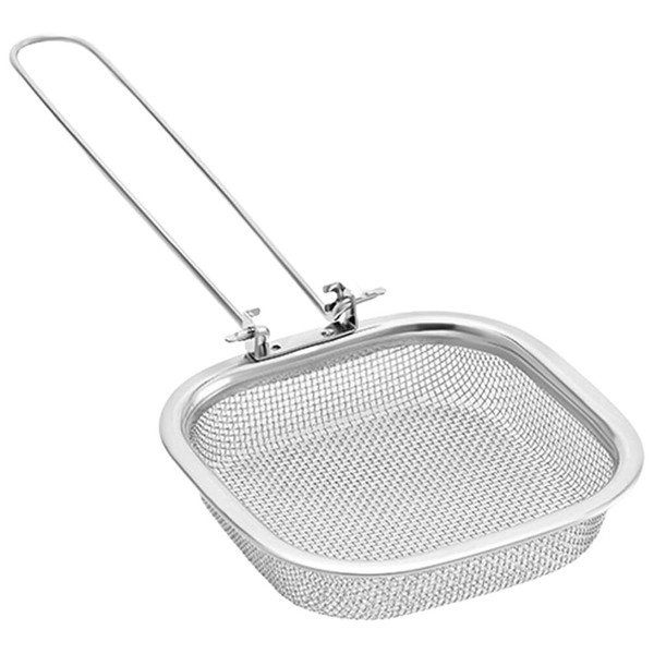 4.4 inch Stainless Steel Spider Strainer Skimmer, Square Mesh Skimmer