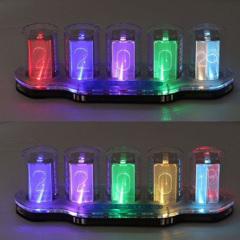 Nixie Tube Clock Breathing RGB High Accuracy Time Clock Luminous