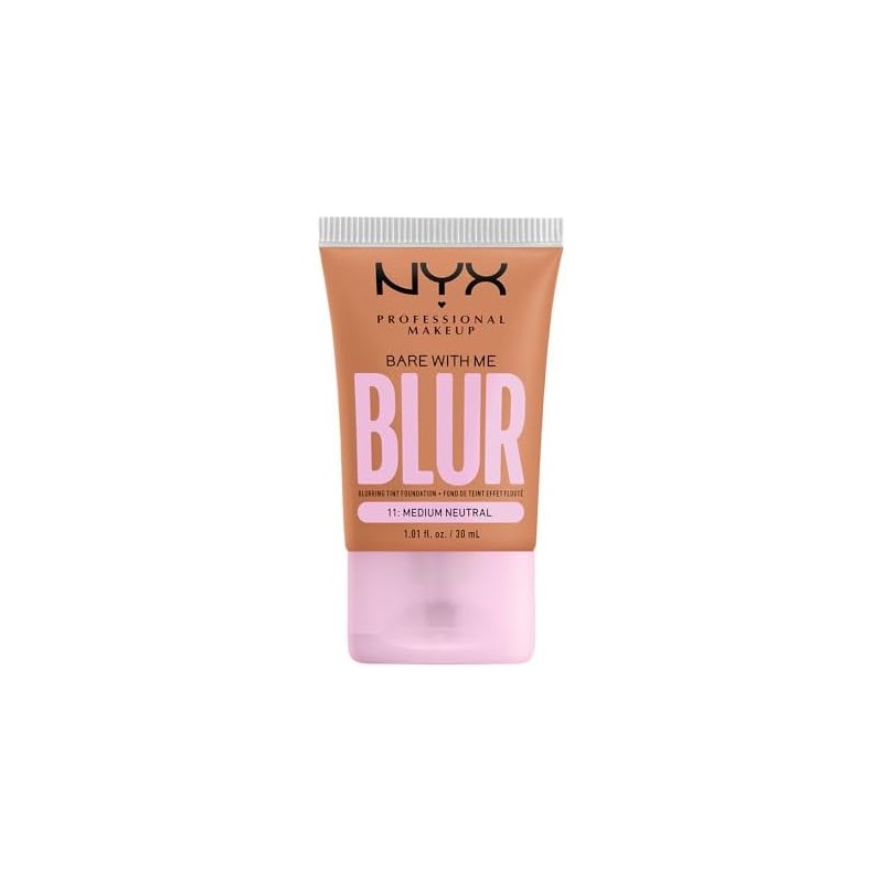 NYX Professional Makeup,Bare With Me Tint Blur,Base Rostro,Med Natural