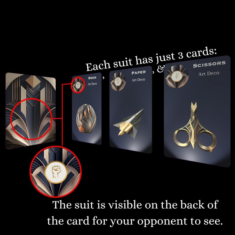 Rock Paper Scissors: Logic. Memory. Luck. 2-3 Players, Ages 7+,