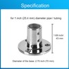 ODYSUNRAL Marine Grade Boat Hand Rail Base, Heavy Duty 316