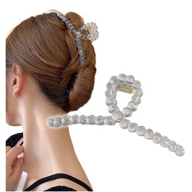Herbeluemily Hair Claw Hair Clip, Hair Clip, Hair Accessories, Large, Clear, Clear