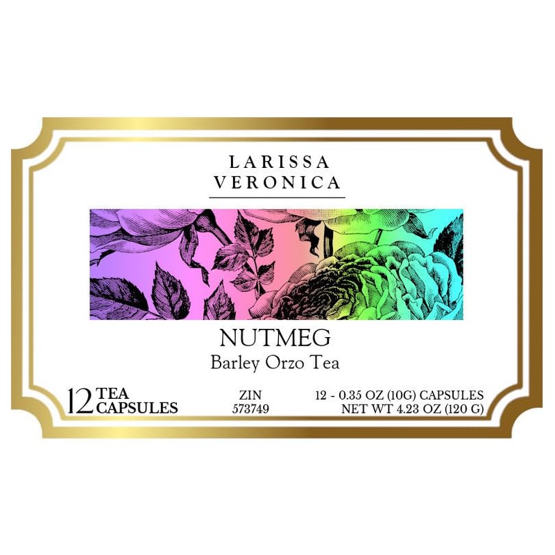 Nutmeg Barley Orzo Tea (Single Serve K-Cup Pods) (12 pods,