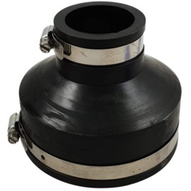 Air Aqua Flexible Rubber Reducer, Reducing Sleeve, Pipe Connector for PVC Pipe, Flexible Sleeve, Rubber Sleeve, Reducer, Cuff, Pool Connection, Reducer (110 x 50 mm)